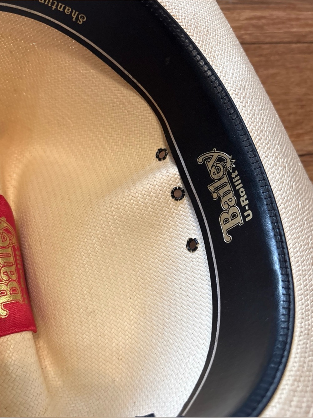 Bailey U-Rollit Shantung Panama Cowboy Hat Size 7 1/8 Made in USA - Picture 10 of 15